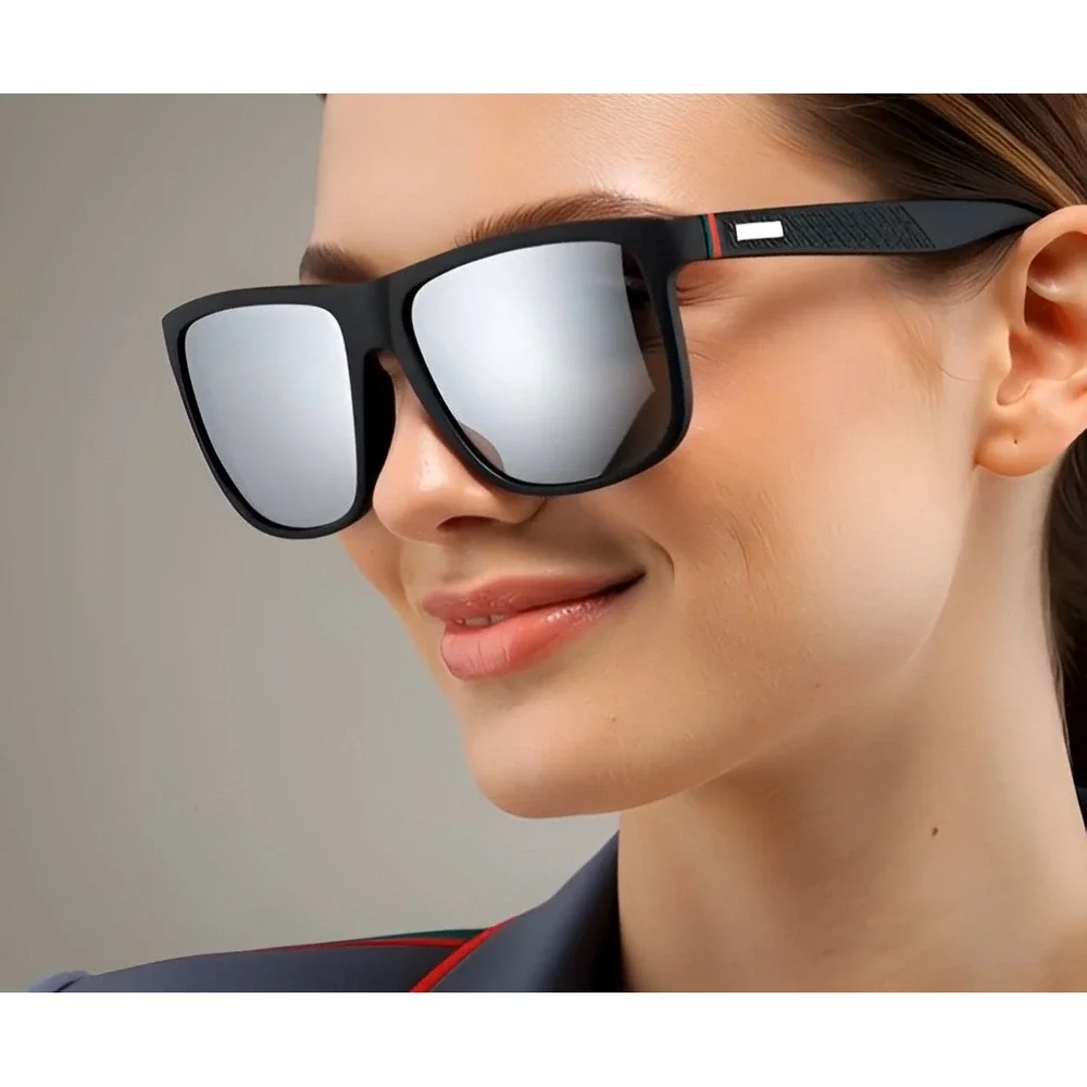 Outdoor Sunglasses Driving Athletic Wear Fancy Sunny Shade Rectangular Polarized